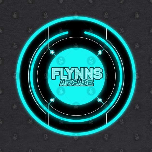 Flynn's Blue Neon by DeepDiveThreads